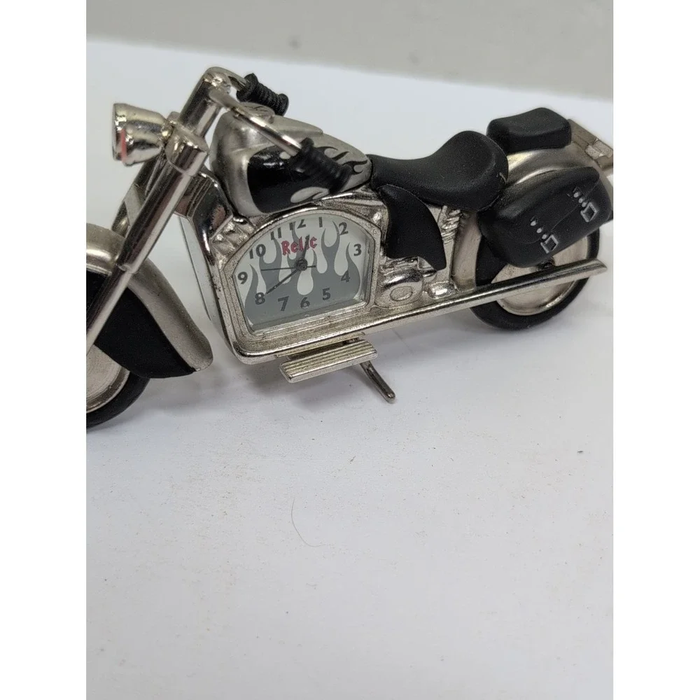 VINTAGE RELIC Limited Edition Motorcycle Biker Desk CLOCK 